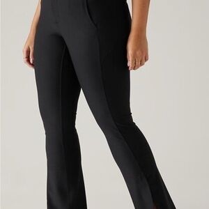Athleta Women's Stellar Flare Trouser Black Flare Pants NWT Size 10